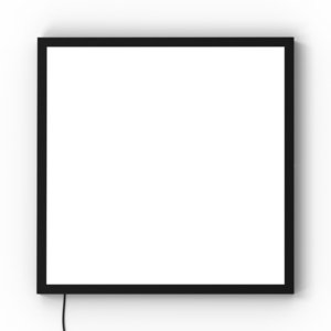 LED-Bild/-Lampe mit Bild, Schwarz, 60x60 cm, personalisiert